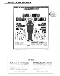 Dr. No/From Russia with Love US Pressbook