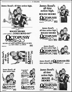 Octopussy (1983) Ad Slick