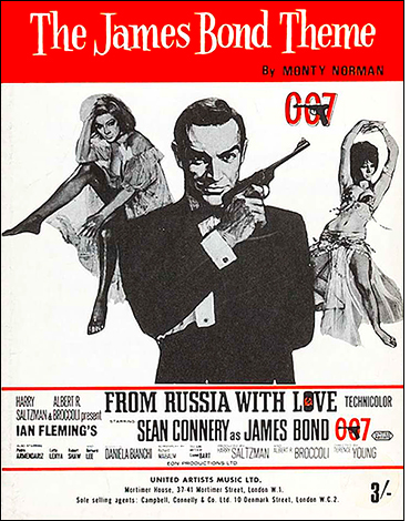 The James Bond Theme sheet music From Russia With Love (1963)