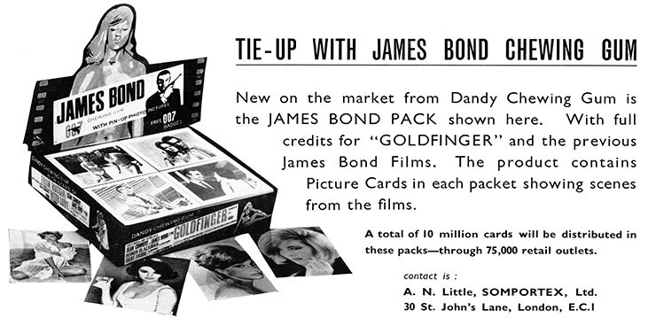 Dandy Chewing Gum/Somportex Goldfinger (1964)