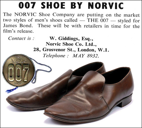 Norvic Shoes Goldfinger (1964)