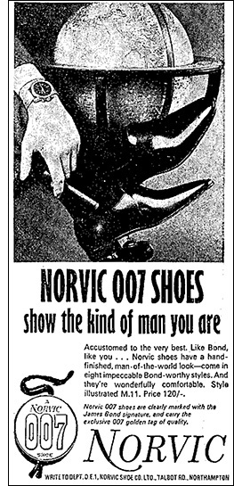 Norvic Shoes Goldfinger (1964)