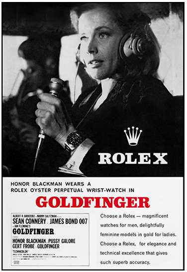 ROLEX showcard Goldfinger (1964)