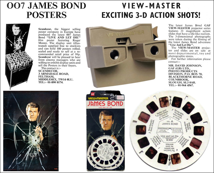 Live And Let Die (1973) Scandecor poster | GAF View Master