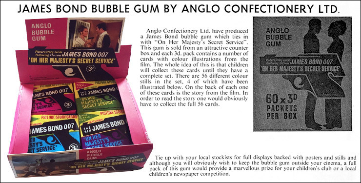 On Her Majesty's Secret Service (1969) Anglo chewing gum