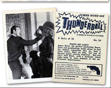 Dandy Chewing Gum reissued card #24 Thunderball (1965)