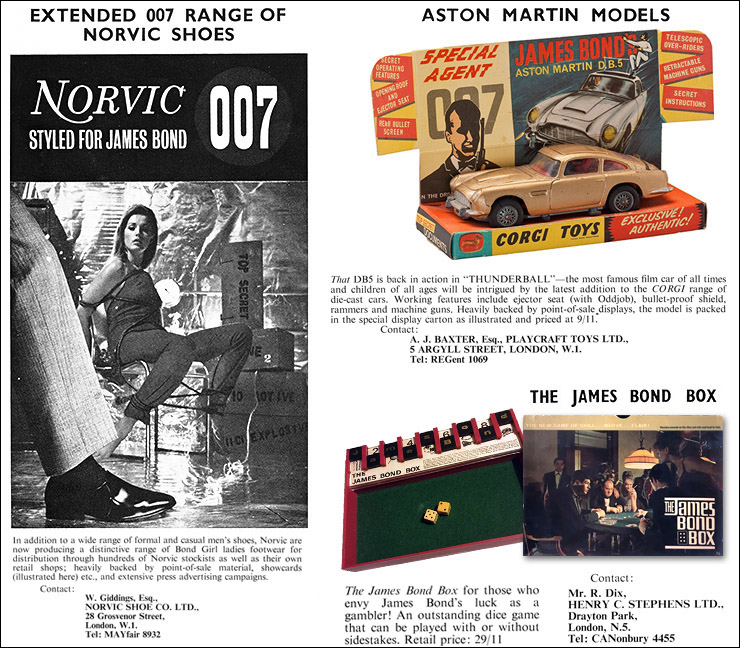 Norvic/Corgi Aston Martin DB5/The James Bond Box Thunderball (1965)