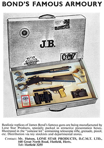 Lone Star James Bond suitcase kit Thunderball (1965)