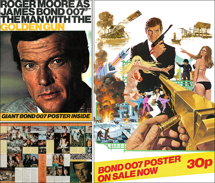 The Man With The Golden Gun (1974) fold-out poster