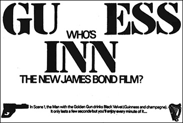 The Man With The Golden Gun (1974) Guinness newspaper advert