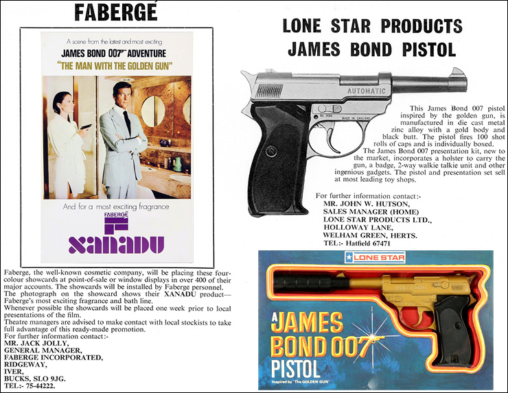 The Man With The Golden Gun (1974) Faberge | Lone Star James Bond pistol