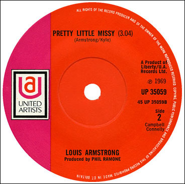 Pretty Little Missy Louis Armstrong 45 rpm single
