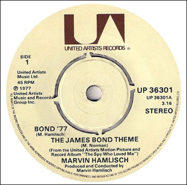 Bond '77 - The James Bond Theme 45rpm single