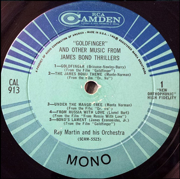 Goldfinger And Other Music From James Bond Thrillers