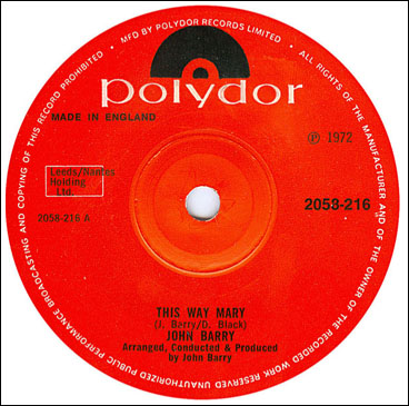 This Way Mary 45rpm single