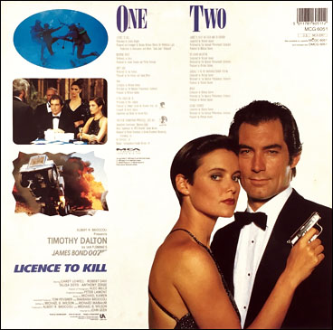 Licence To Kill Original Motion Picture Soundtrack rear sleeve