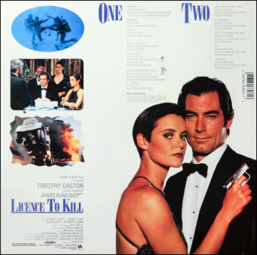 Licence To Kill Original Motion Picture Soundtrack USA rear sleeve