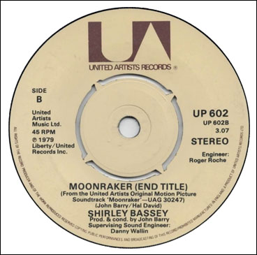 Moonraker [End Title] 45 rpm single