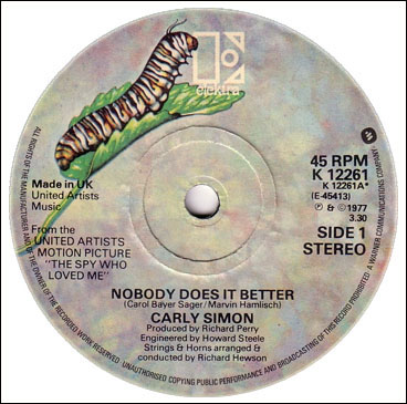 Nobody Does It Better 45rpm single