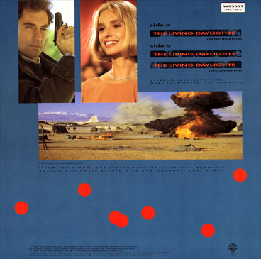 The Living Daylights 12" single back cover