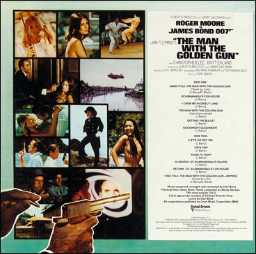 The Man With The Golden Gun Original Motion Picture Soundtrack USA rear sleeve