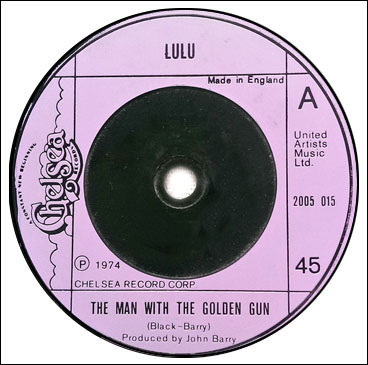 The Man With The Golden Gun 45rpm single