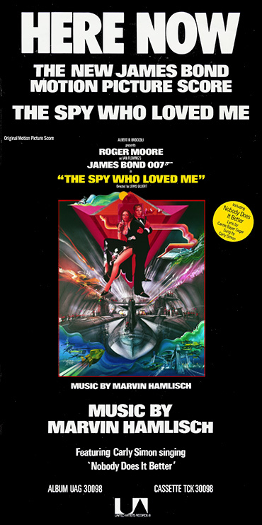 The Spy Who Loved Me soundtrack album poster