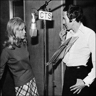 Nancy Sinatra and John Barry You Only Live Twice recording Sessions