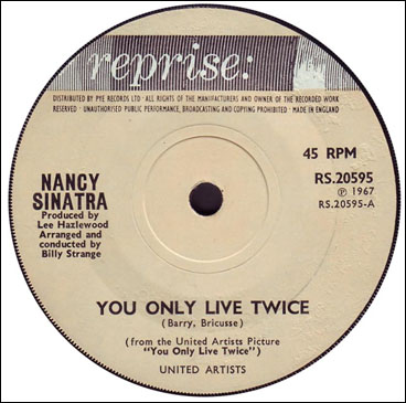 You Only Live Twice 44rpm single