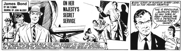 ON HER MAJESTY'S SECRET SERVICE by Ian Fleming adapted by Henry Gammidge drawn by John McLusky