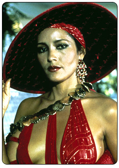 Fatima Blush played by Barbara Carrera