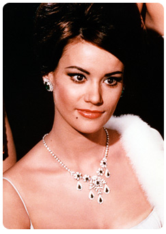 Domino Derval played by Claudine Auger