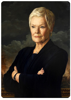 M (Olivia Mansfield) portrait of Judi Dench