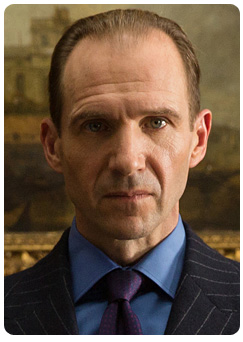 'M' played by Ralph Fiennes