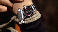 Rolex watch with magnetic field and rotating saw-edged bezel