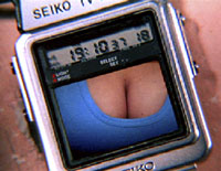 Seiko watch with LCD video screen