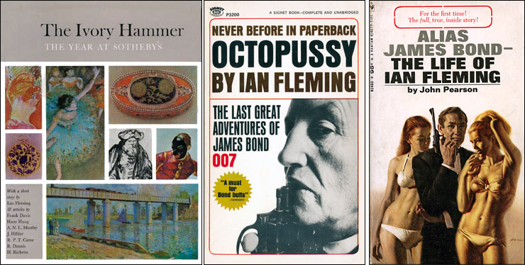 The Ivory Hammer/Octopussy Signet paperback/Alias James Bond - The Life of Ian Fleming Bantam paperback