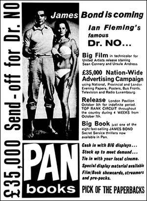 Dr. No (1962) PAN Books Trade advertisement