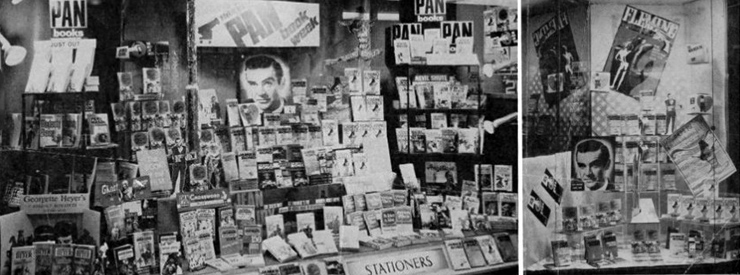 1967 PAN Books James Bond week window displays