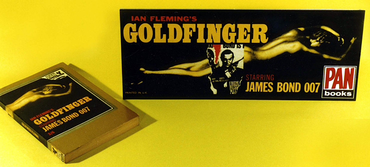 PAN Books promotional banner for GOLDFINGER film tie-in