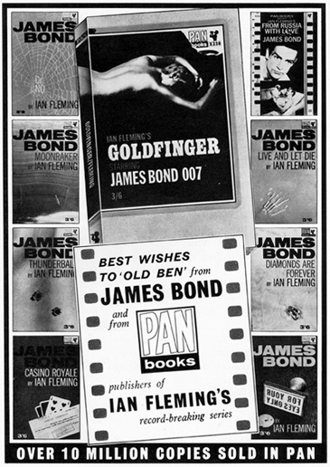 Goldfinger premiere brochure PAN Books promotion