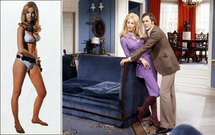Julie Crosthwaite portrayed Honey on the DR. NO cover, and later appeared alongside Tony Curtis in Take Seven an episode of the TV series The Persuaders in 1971.