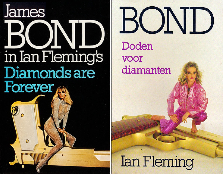 DIAMONDS ARE FOREVER UK Panther paperback & A.W. Bruna Dutch edition