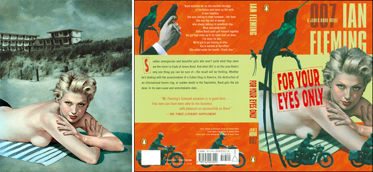 FOR YOUR EYES ONLY  Penguin paperback Cover design by Roseanne Serra and Richie Fahey