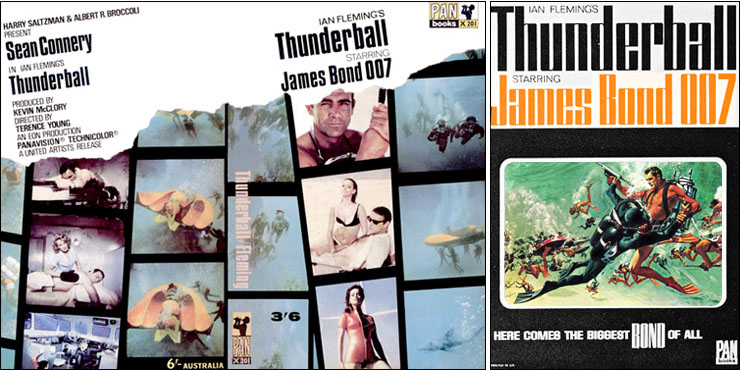 THUNDERBALL film tie-in edition and window card
