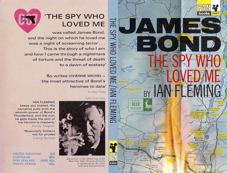 THE SPY WHO LOVED ME cover designed by Raymond Hawkey