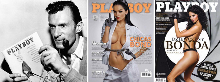 Hugh Hefner with the June 1963 issue of PLAYBOY
