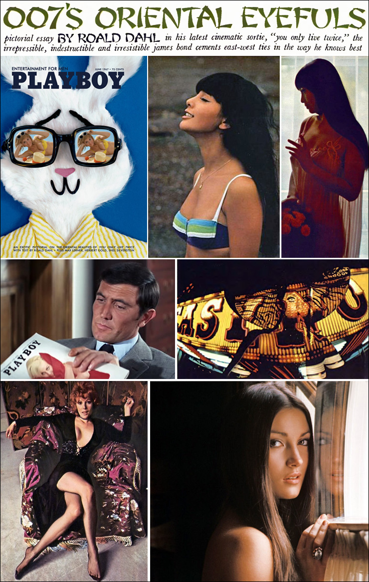 PLAYBOY Film related issues You Only Live Twice/On Her Majesty's Secret Service/Diamonds Are Forever/Live And Let Die