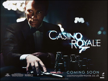 Casino Royale (2006) [Coming Soon Style] Advance quad-crown poster