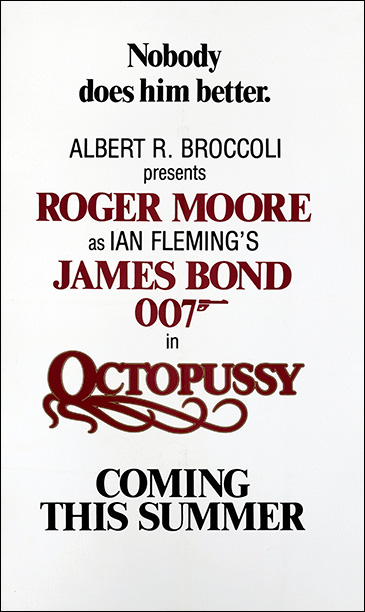 Octopussy (1983) Teaser advance